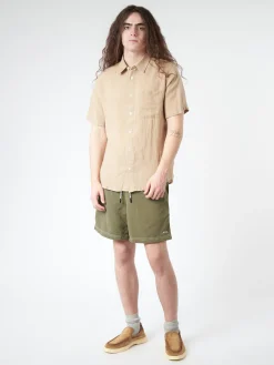 Clearance - Bellini Logo in Beige Button-Ups