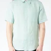 Hot - Bellini Logo in Pale Green Button-Ups
