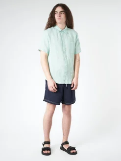 Hot - Bellini Logo in Pale Green Button-Ups