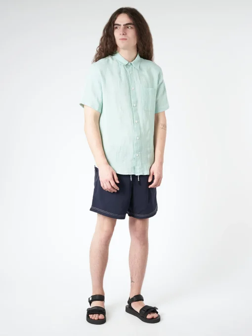 Hot - Bellini Logo in Pale Green Button-Ups