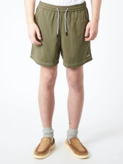 Hot - Bobby Shorts in Dark Green Swimwear