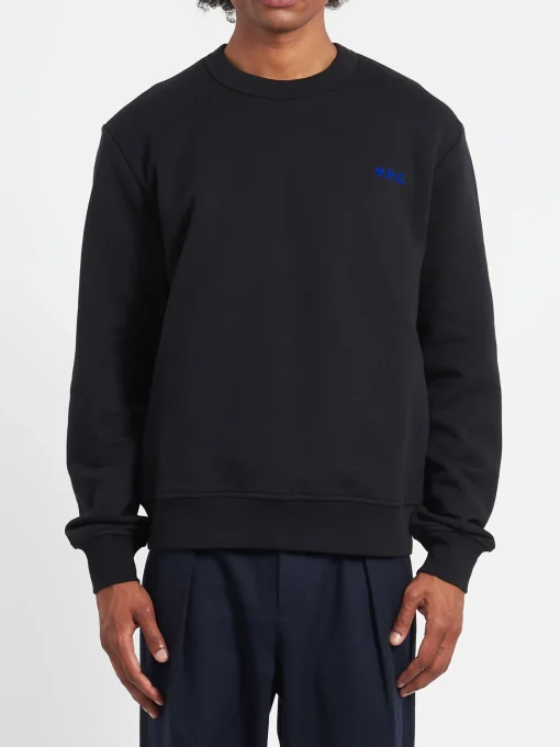 Sale - Boxy Petit VPC Sweatshirt in Black and Blue Sweatshirts