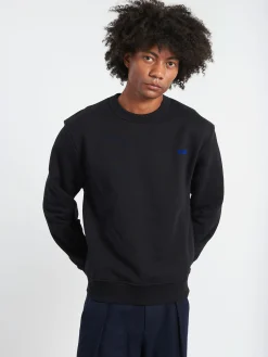 Sale - Boxy Petit VPC Sweatshirt in Black and Blue Sweatshirts