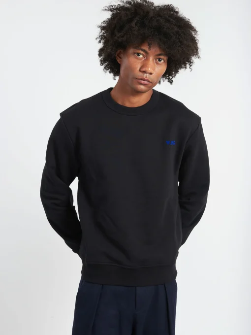 Sale - Boxy Petit VPC Sweatshirt in Black and Blue Sweatshirts