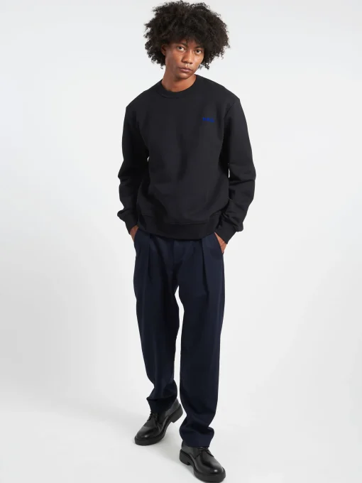 Sale - Boxy Petit VPC Sweatshirt in Black and Blue Sweatshirts