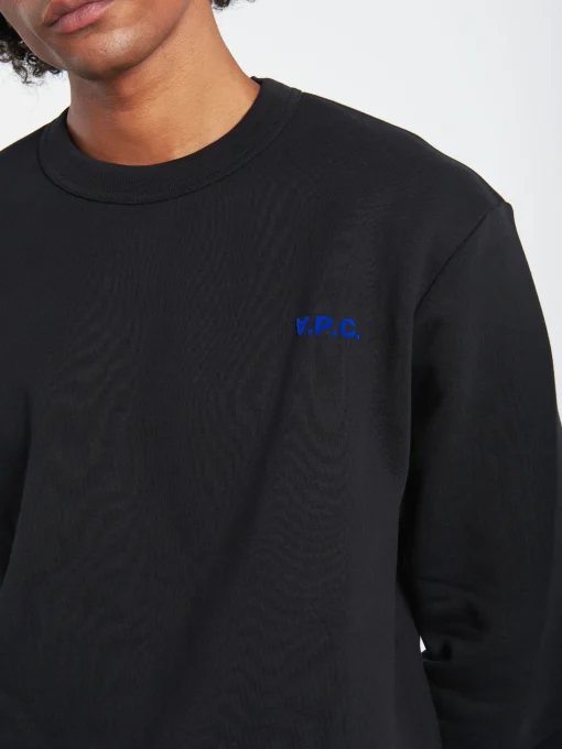 Sale - Boxy Petit VPC Sweatshirt in Black and Blue Sweatshirts