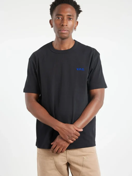 Clearance - Boxy Petit VPC T-Shirt in Black and Blue T-Shirts