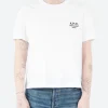 Best - Boxy Rue Madame T-Shirt in White and Dark Navy Women Tops & Blouses | T-Shirts