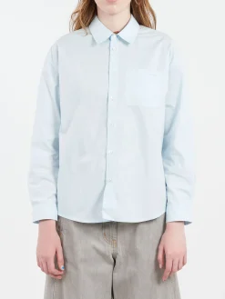 Discount - Boyfriend Brodee Shirt in Pale Blue Women Tops & Blouses | Overalls & Jumpsuits