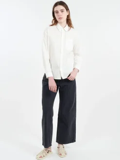 Hot - Boyfriend Brodee Shirt in White Women Tops & Blouses | Button-Ups
