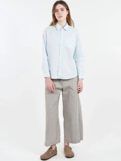 Discount - Boyfriend Brodee Shirt in Pale Blue Women Tops & Blouses | Overalls & Jumpsuits