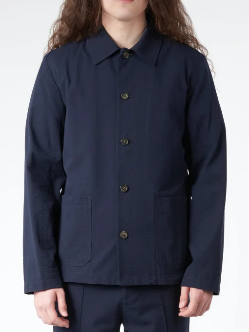 Best - Brest Overshirt in Dark Navy Outerwear