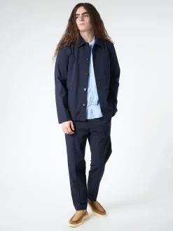 Best - Brest Overshirt in Dark Navy Outerwear