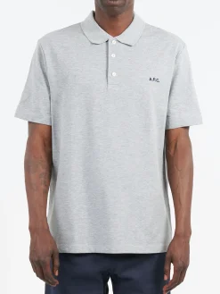 Fashion - Carter Polo in Heathered Grey Polos