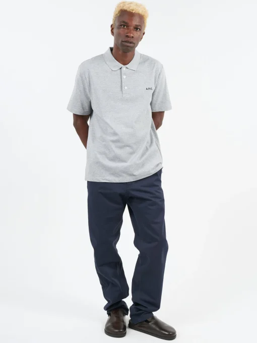 Fashion - Carter Polo in Heathered Grey Polos