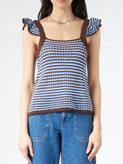 Hot - Cathy Top in Brown Women Tops & Blouses