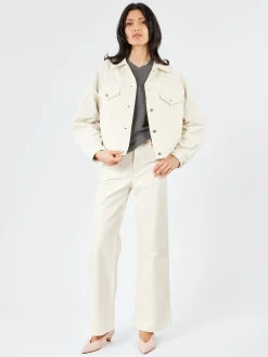 Sale - Elisabeth Jean in Off White Women Pants | Denim