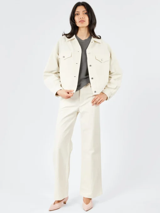 Sale - Elisabeth Jean in Off White Women Pants | Denim