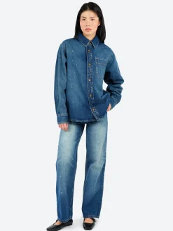 Clearance - Elisabeth Jean in Stonewashed Indigo Women Pants | Denim