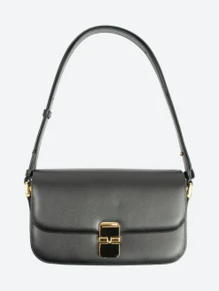 Clearance - Grace Baguette Bag in Black Women Belts | Bags