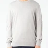 Hot - Julio Sweater in Heather Light Grey Knitwear