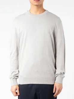 Hot - Julio Sweater in Heather Light Grey Knitwear