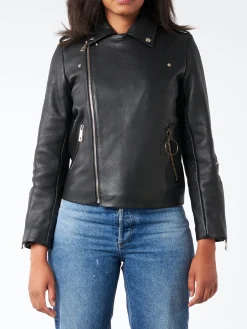 Best - JWA Biker Jacket Morgan in Black Women Outerwear