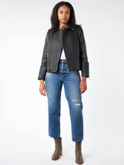 Best - JWA Biker Jacket Morgan in Black Women Outerwear