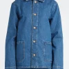Hot - Kerlouan Logo Jacket in Washed Indigo Women Outerwear