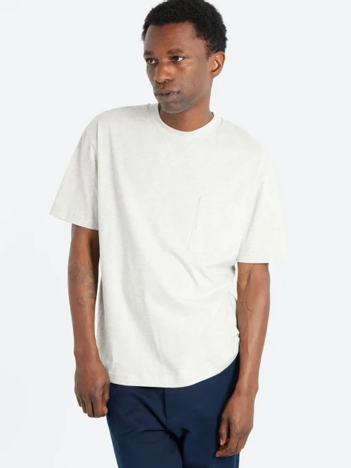Fashion - Label H T-Shirt in Heathered Ecru T-Shirts