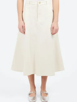 Outlet - Laurie Skirt in Off White Women Skirts