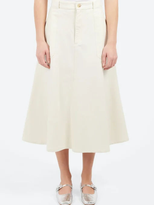 Outlet - Laurie Skirt in Off White Women Skirts