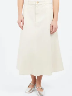 Outlet - Laurie Skirt in Off White Women Skirts