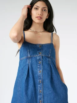Fashion - Malibu Dress in Washed Indigo Women Dresses | Denim