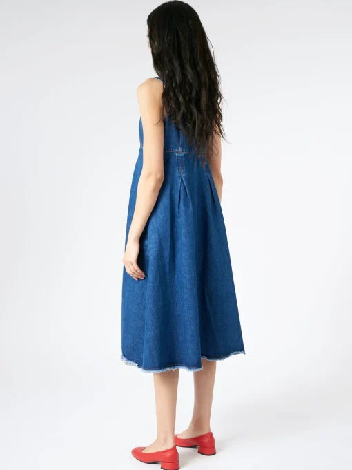 Fashion - Malibu Dress in Washed Indigo Women Dresses | Denim