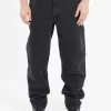 New - Martin Jean in Noir Delave Pants | Denim