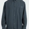Outlet - Mateo Logo Shirt in Steel Blue Button-Ups