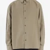 Outlet - Mateo Logo Shirt in Kaki Button-Ups