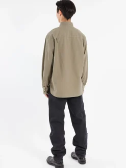 Outlet - Mateo Logo Shirt in Kaki Button-Ups