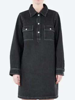 Outlet - Mia Dress in Noir Delave Women Dresses