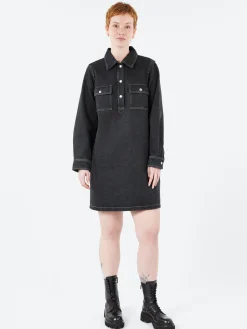 Outlet - Mia Dress in Noir Delave Women Dresses