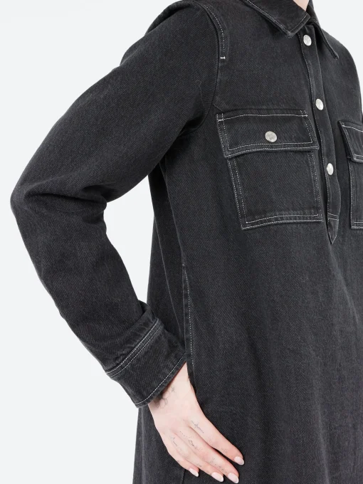 Outlet - Mia Dress in Noir Delave Women Dresses