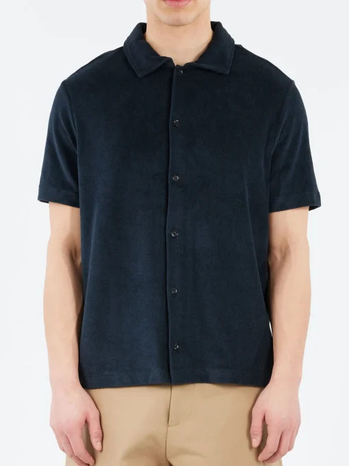 Sale - Nicolo Shirt in Dark Navy Button-Ups