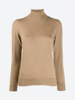 Hot - Sandra Turtleneck Sweater in Beige Chine Women Tops & Blouses | Overalls & Jumpsuits