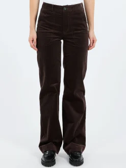 New - Seaside Pant in Dark Brown Women Pants