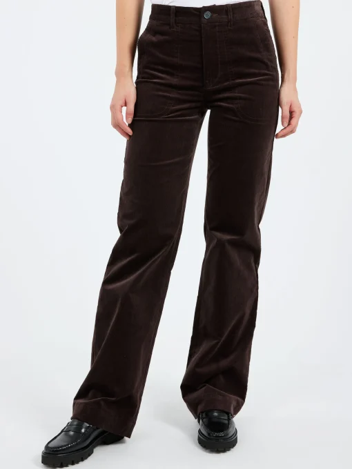 New - Seaside Pant in Dark Brown Women Pants