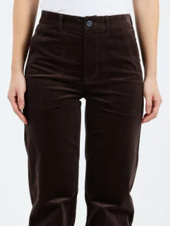 New - Seaside Pant in Dark Brown Women Pants