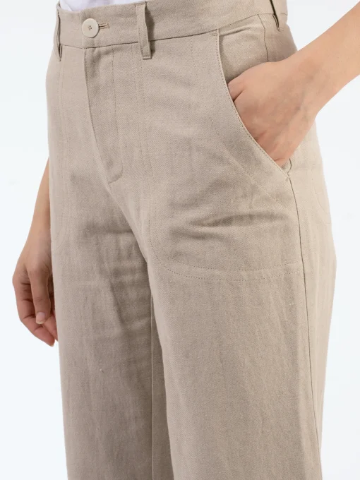 Online - Seaside Trouser in Beige Women Pants