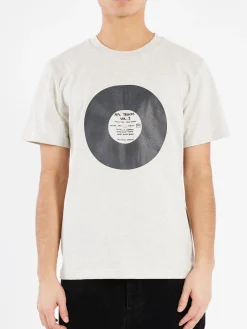 Hot - Vinyl T-Shirt in Heathered Ecru T-Shirts
