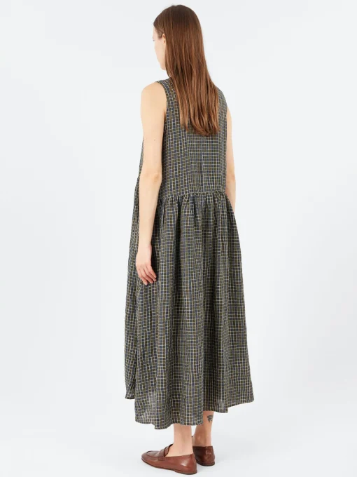 Hot ApuntoB - P1934 Dress in Blue Military Green Women Dresses